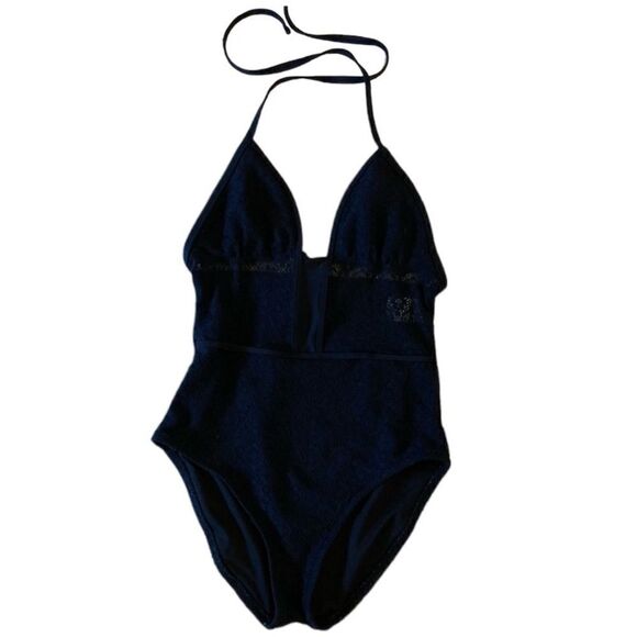 Black Halter Bodysuit Small - Picture 1 of 5